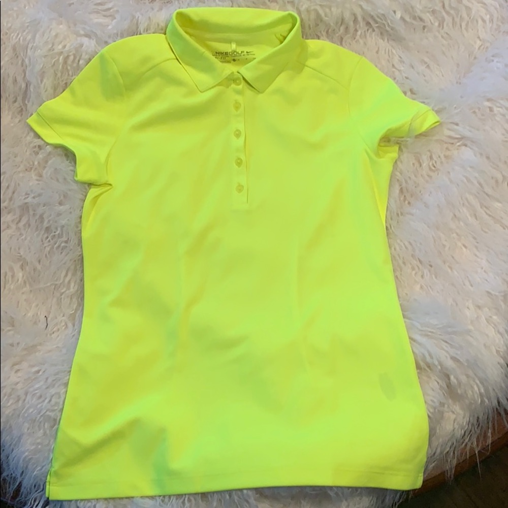 Nike Golf Shirt Bright Yellow